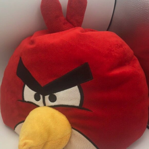 Angry Birds Red Bird Plush Soft Stuffed / Bean Bag / Pillow Large Character 12" - Picture 2 of 3